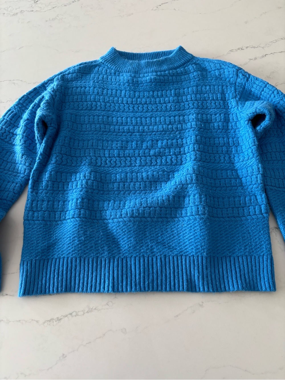 Ann Taylor Bright Blue Crewneck Sweater - Picture 2 of 6